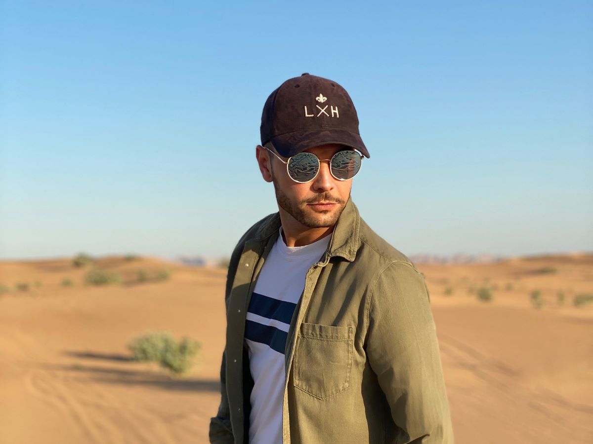 Casquette Suédine NoirNoir LXH Genève Suédine 3