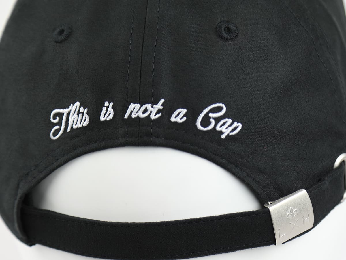 Casquette Suédine NoirNoir LXH Genève Suédine 10