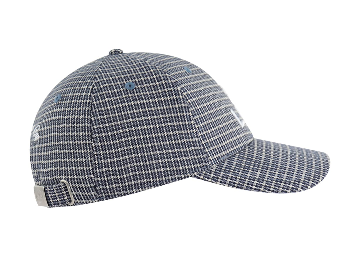 Casquette Pied-de-Poule Indigo LXH Glasgow Laine 10