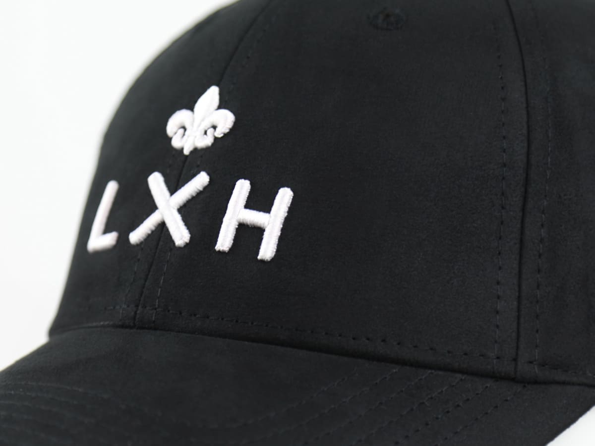 Casquette Suédine NoirNoir LXH Genève Suédine 9