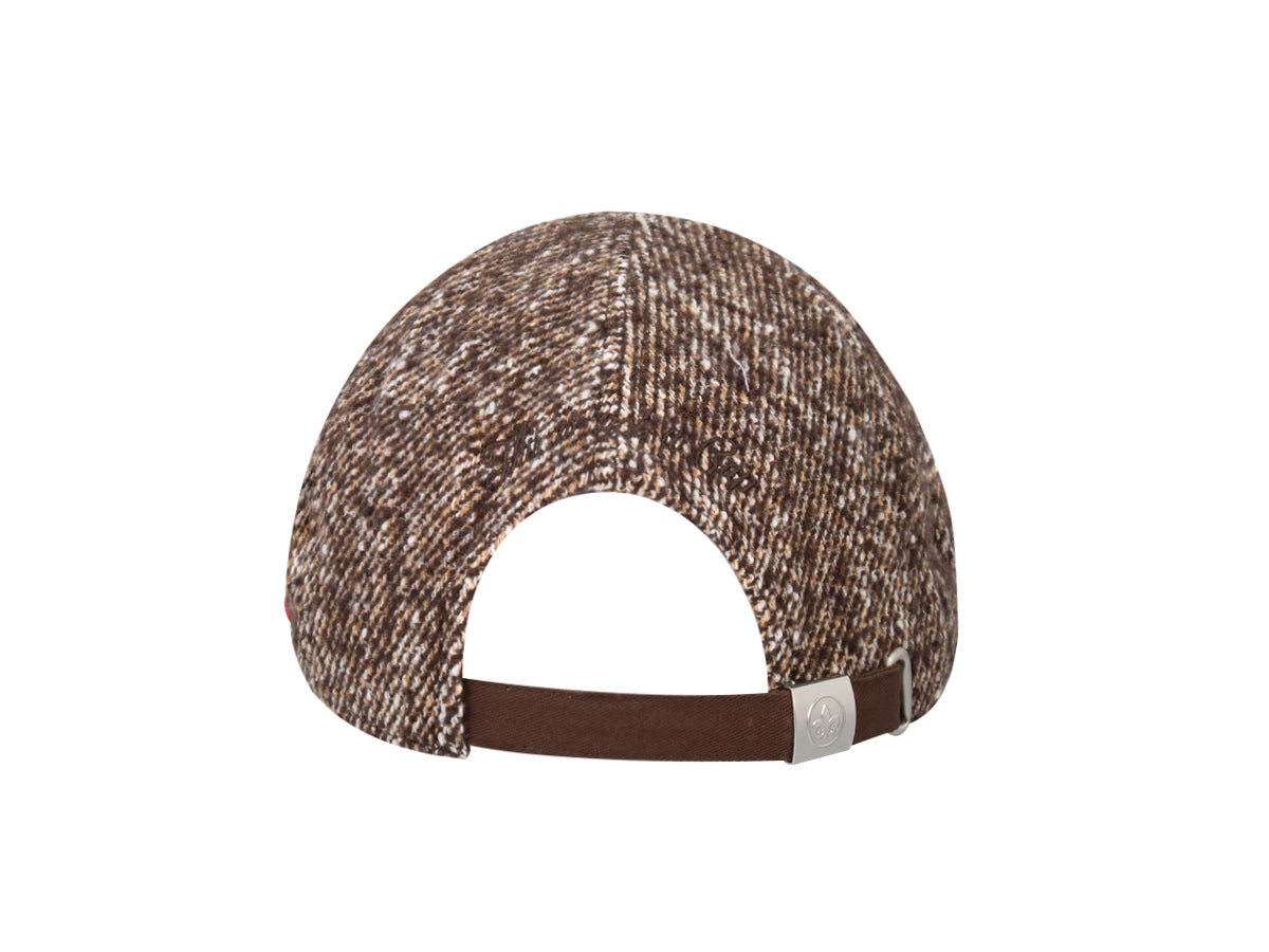Brown Speckled Twill Beret