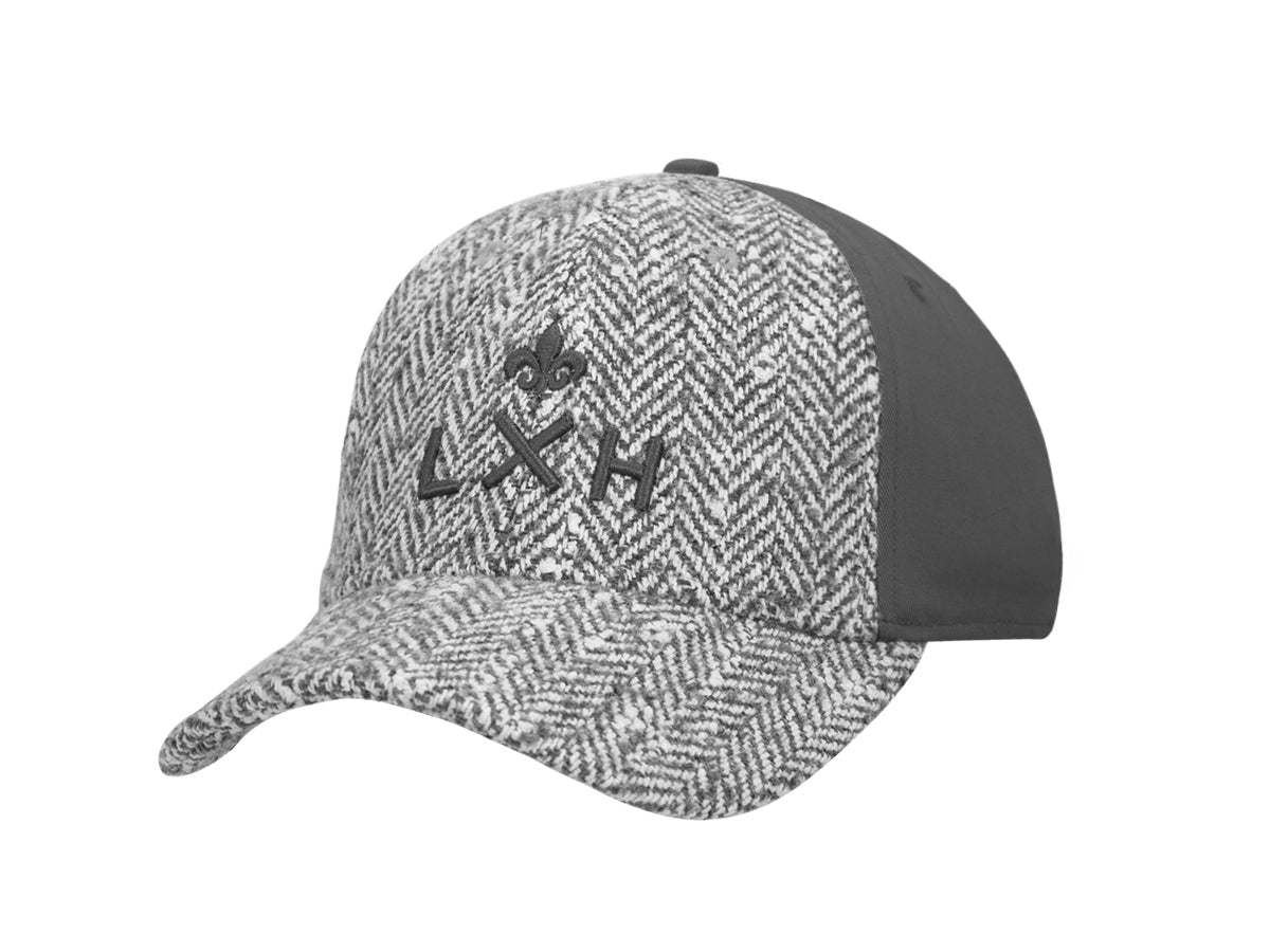 Heritage Cap Tone on Tone Bi-Material Speckled Chevron Pearl Grey