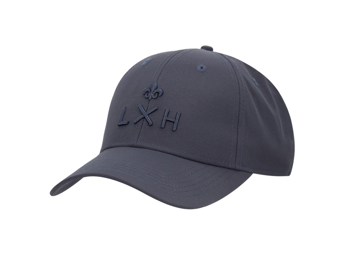 Tone-on-Tone Nylon “Heritage” Cap in Navy Blue