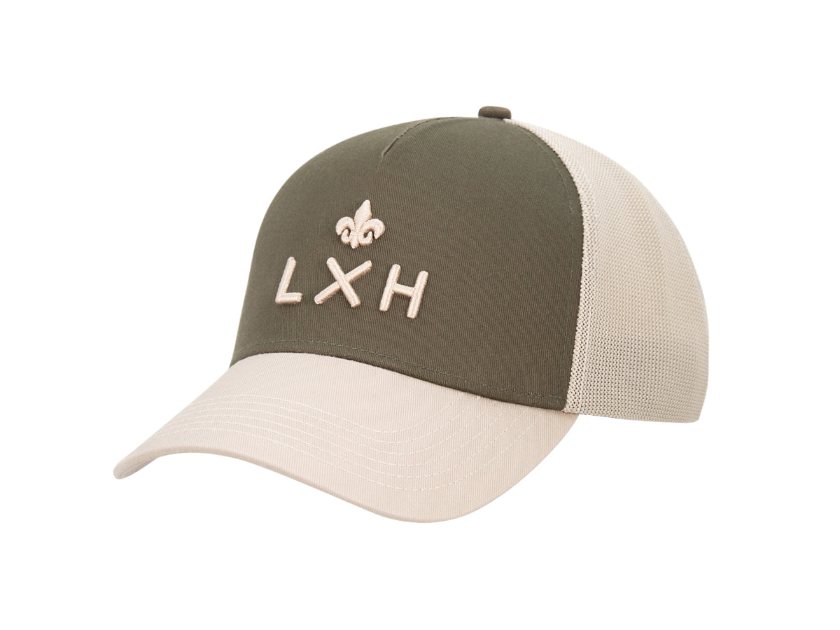 "Escape" Bi-Color Cotton Khaki / Putty Cap