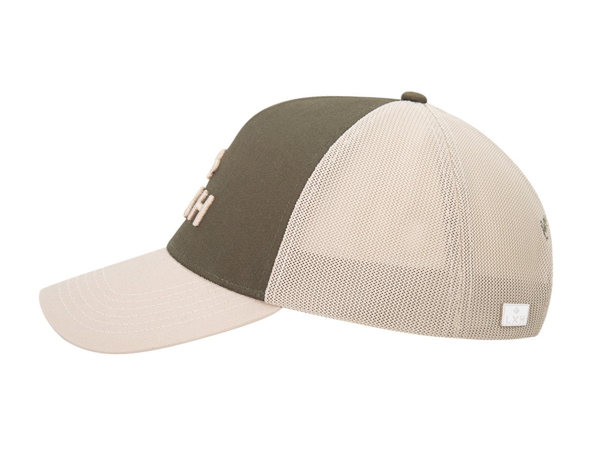 "Escape" Bi-Color Cotton Khaki / Putty Cap