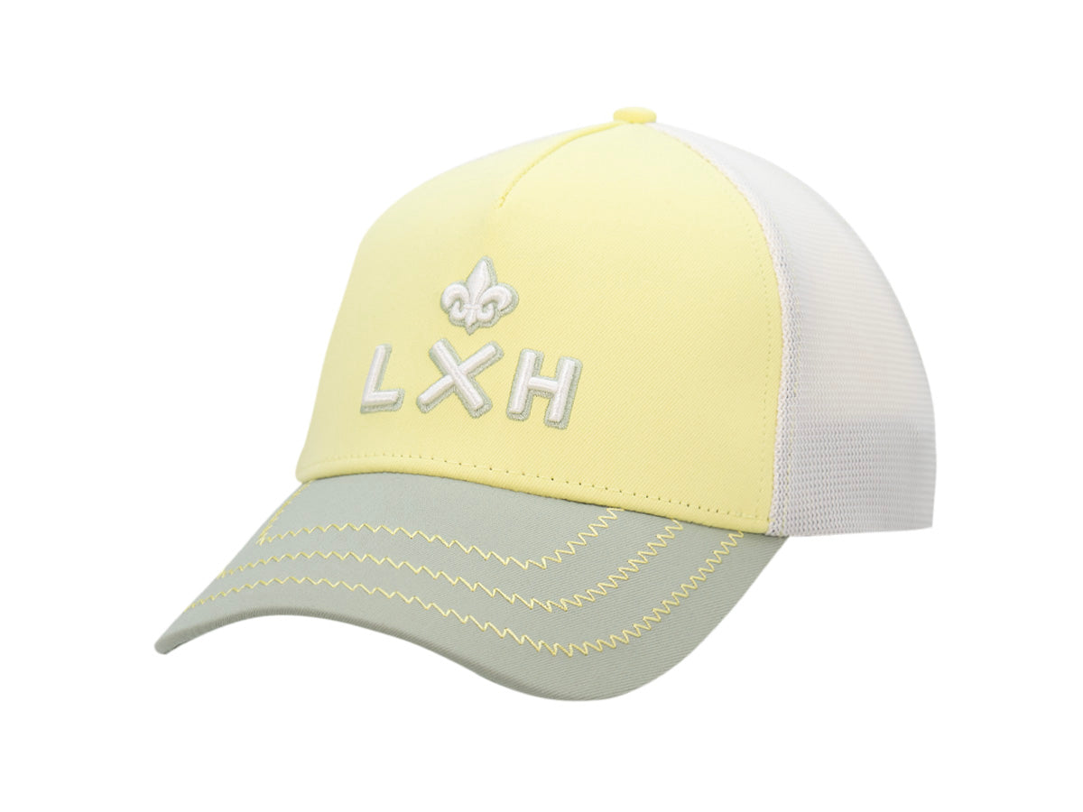 Casquette « Évasion » Tri-Color Coton Citron