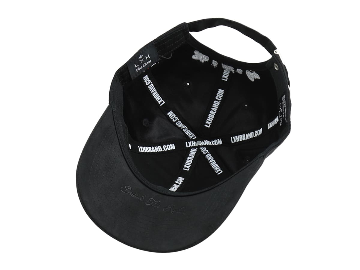Casquette Suédine NoirNoir LXH Genève Suédine 12