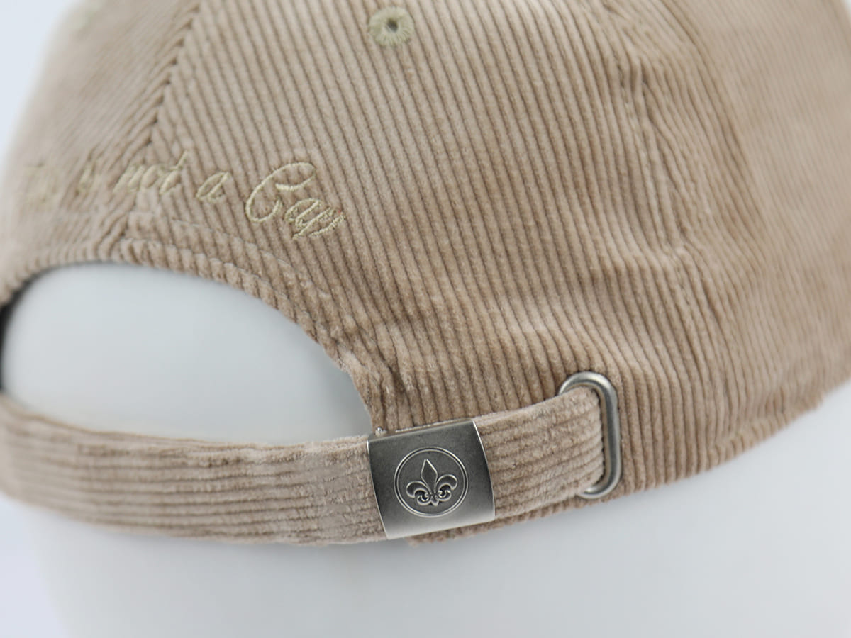Casquette Velours Côtelé Full Taupe LXH Vienne Velours Côtelé 10
