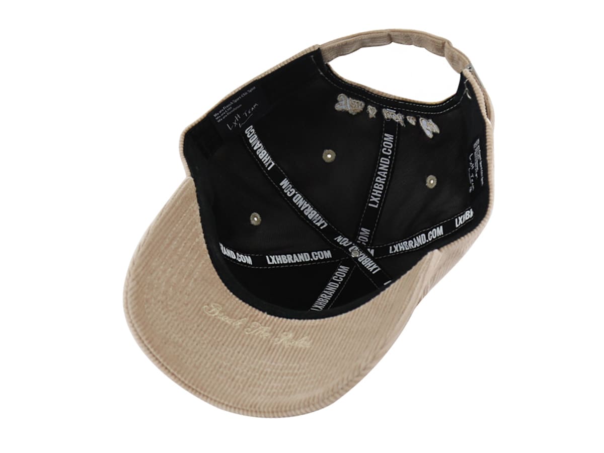Casquette Velours Côtelé Full Taupe LXH Vienne Velours Côtelé 11