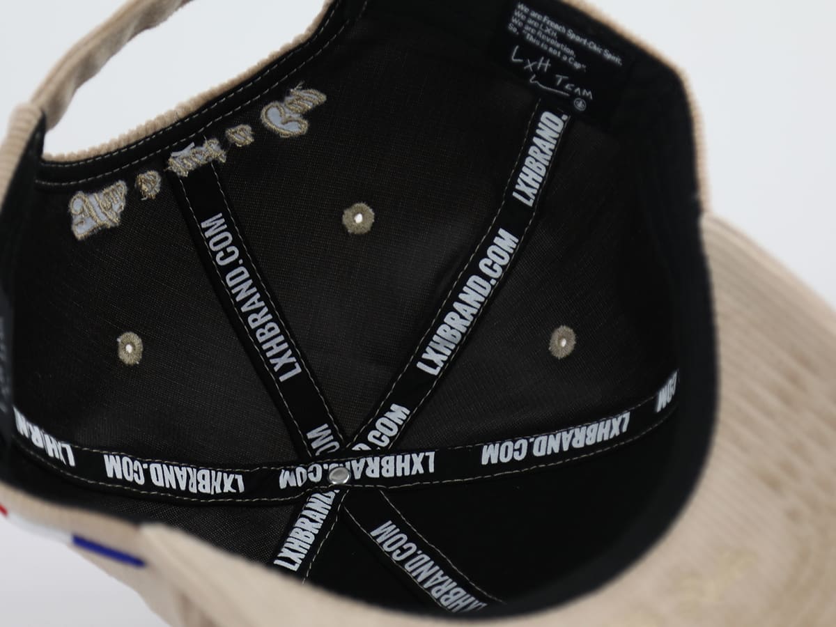Casquette Velours Côtelé Full Taupe LXH Vienne Velours Côtelé 12