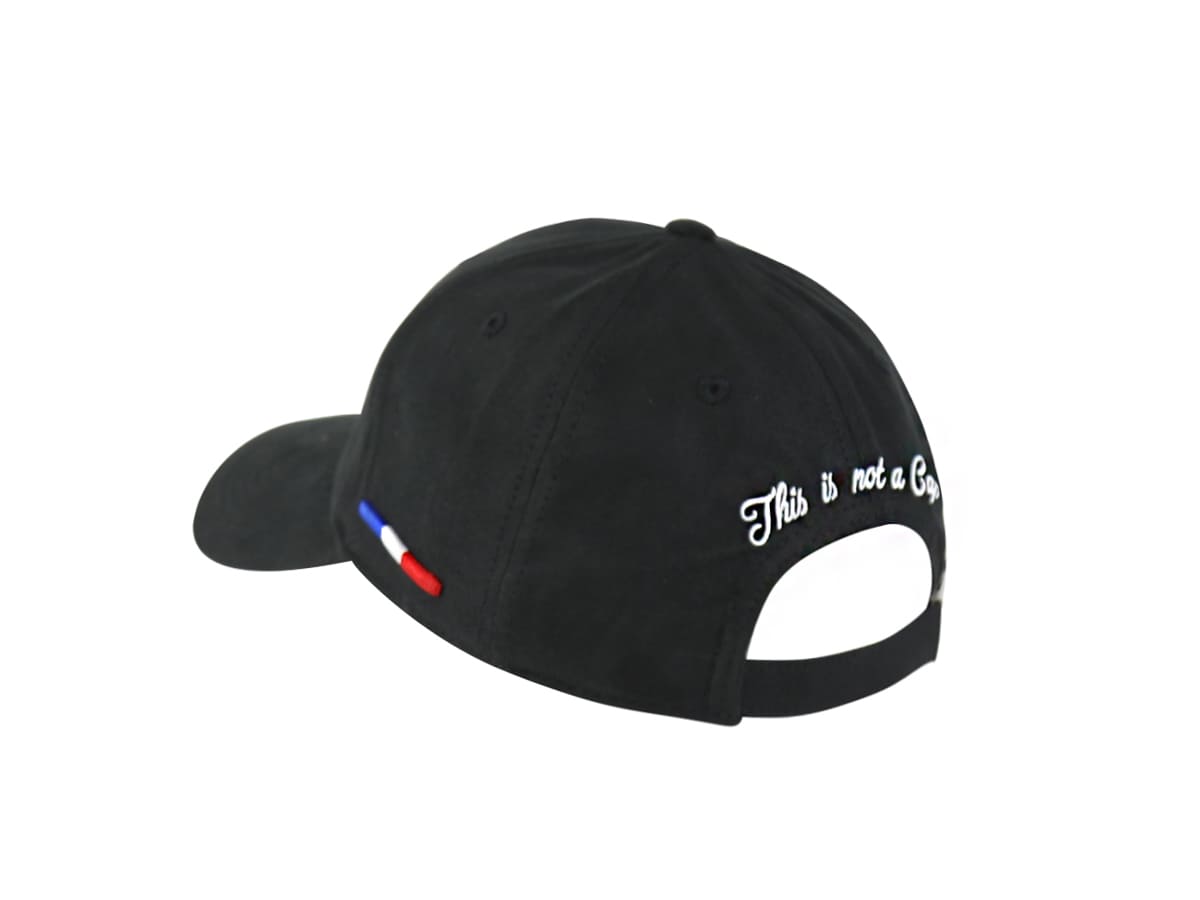 Casquette Suédine NoirNoir LXH Genève Suédine 4
