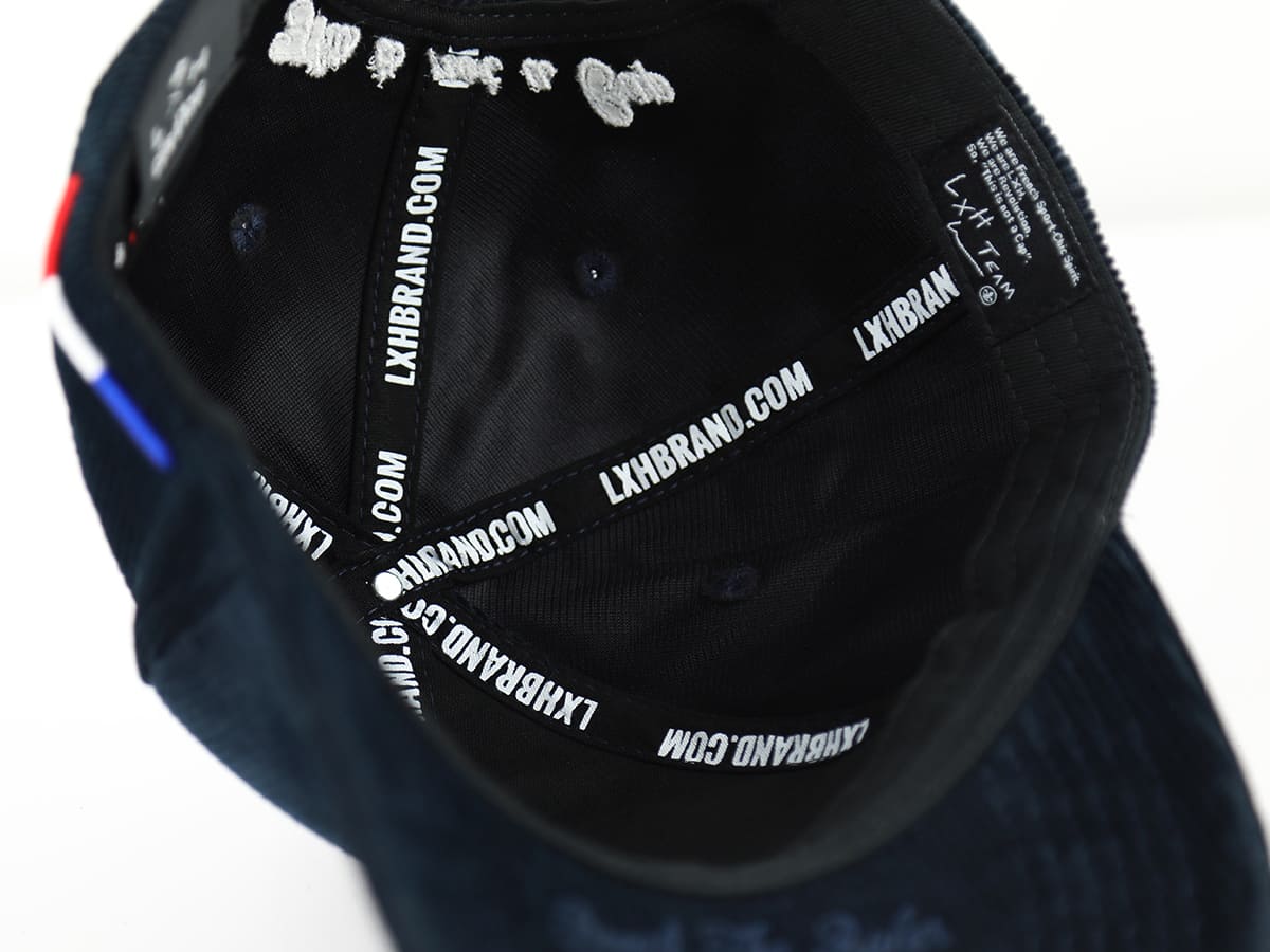 Casquette Velours Côtelé Bleu Marine LXH Vienne Velours Côtelé 12