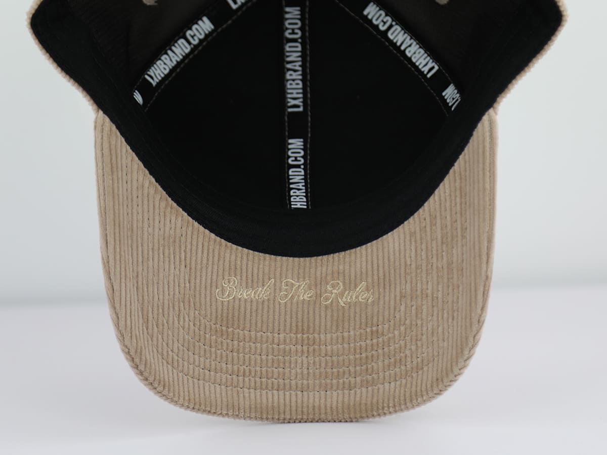 Casquette Velours Côtelé Full Taupe LXH Vienne Velours Côtelé 13