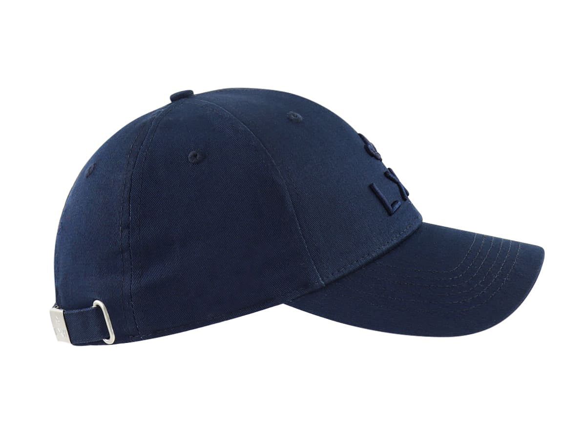 “Heritage” Cap, Tone-on-Tone Cotton, Navy Blue