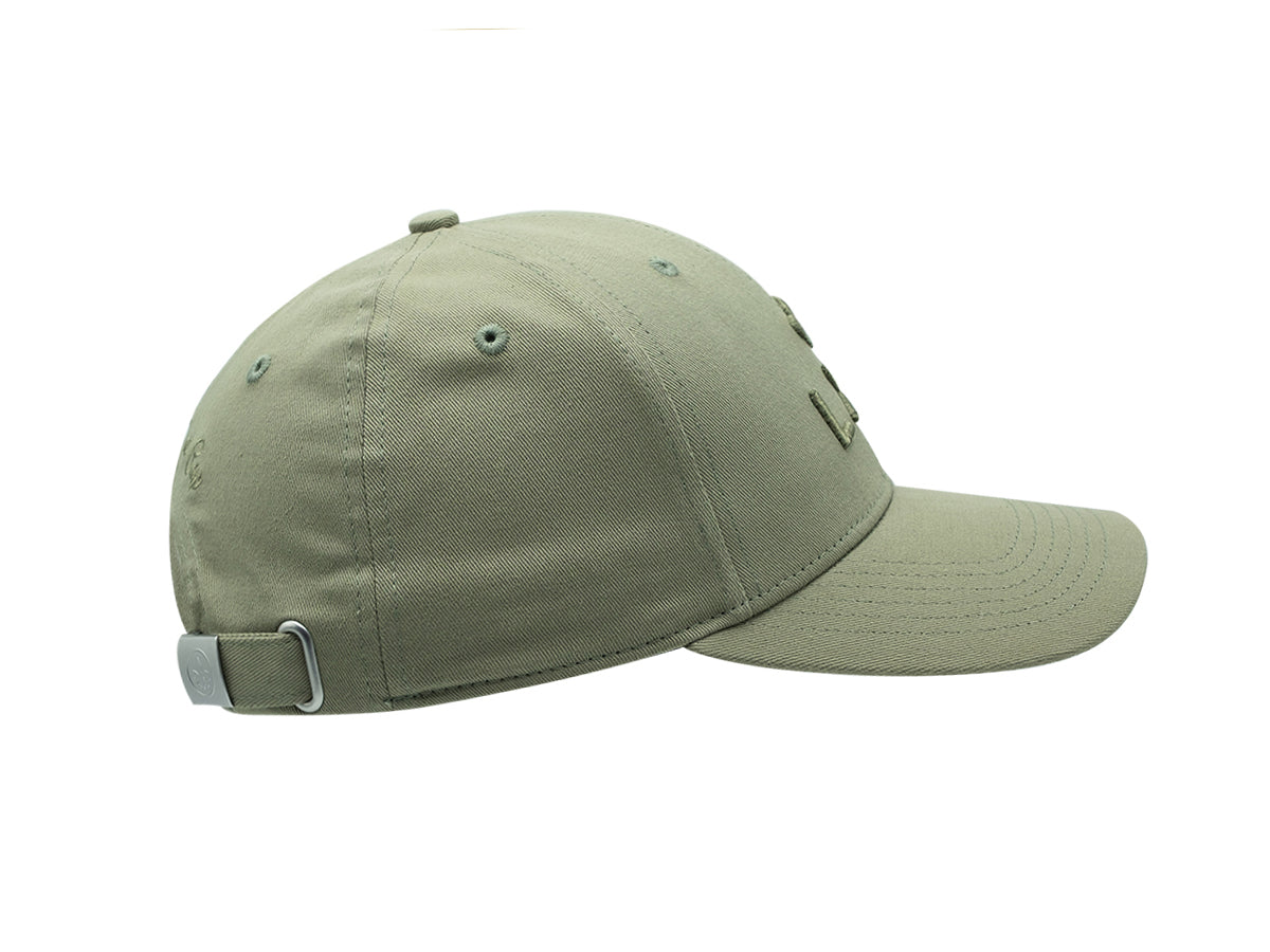 “Heritage” Cap, Olive Green Tone-on-Tone Cotton