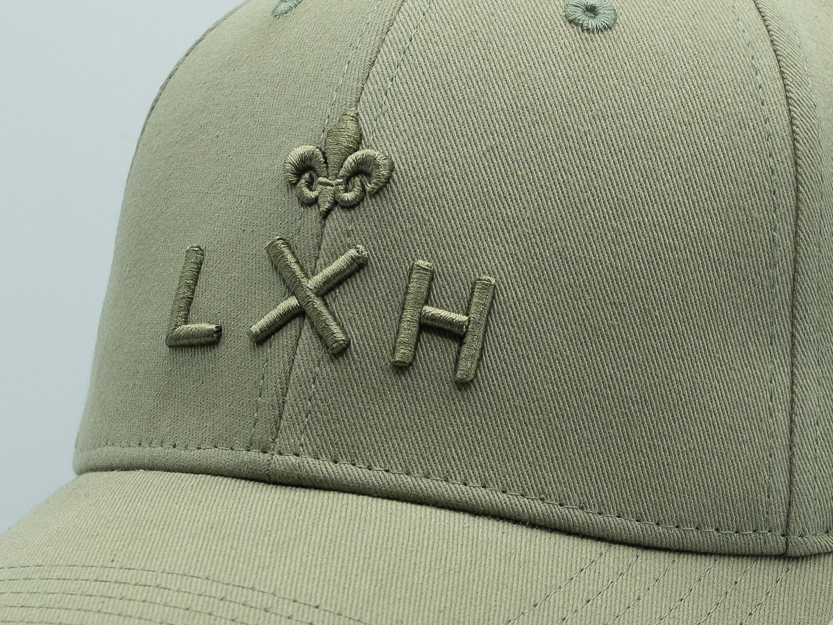 “Heritage” Cap, Olive Green Tone-on-Tone Cotton