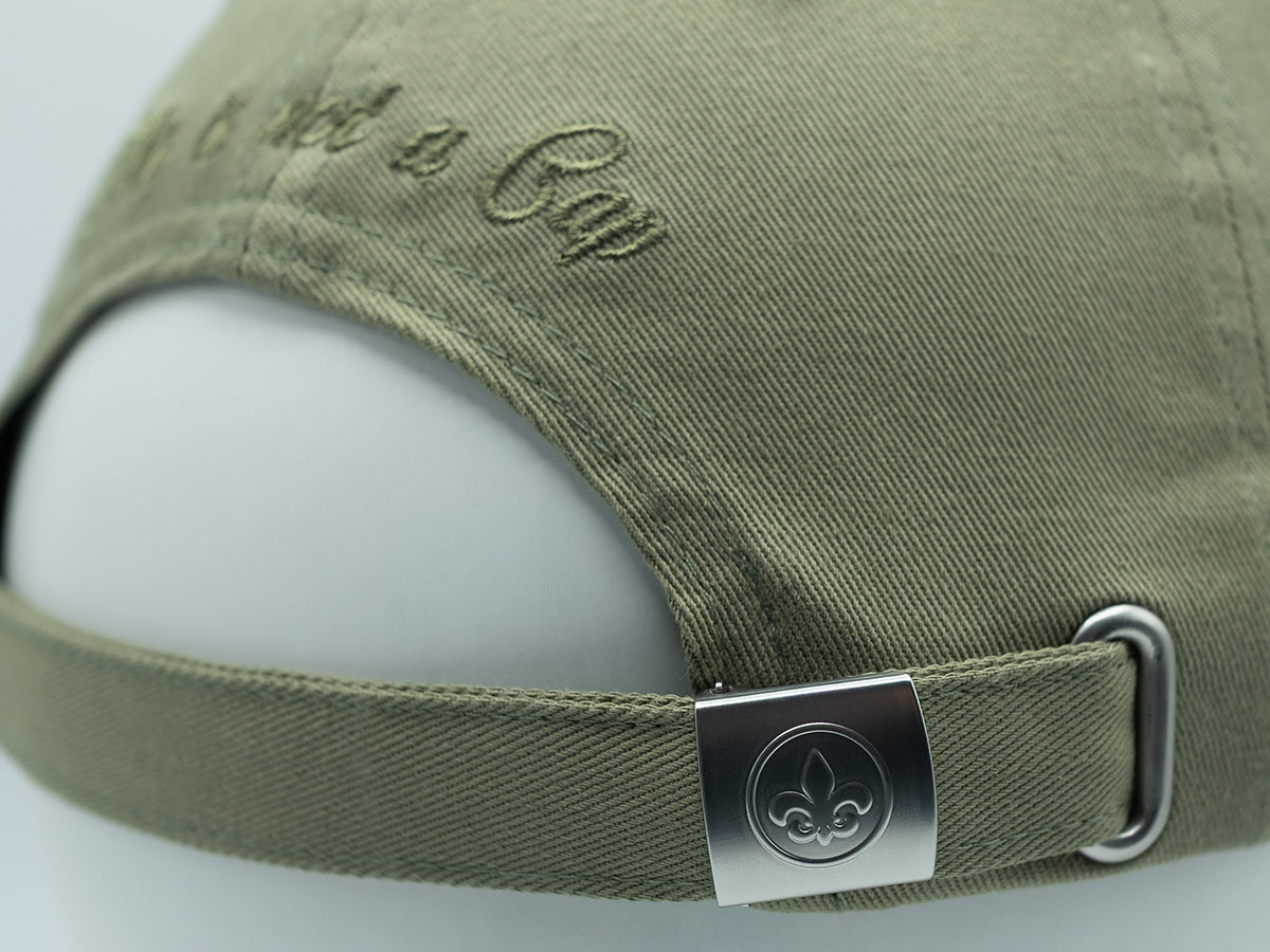 “Heritage” Cap, Olive Green Tone-on-Tone Cotton