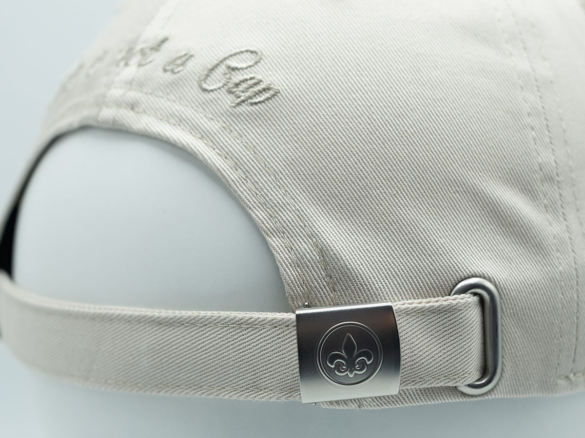 "Heritage" Cap, Tone-on-Tone Cotton, Putty