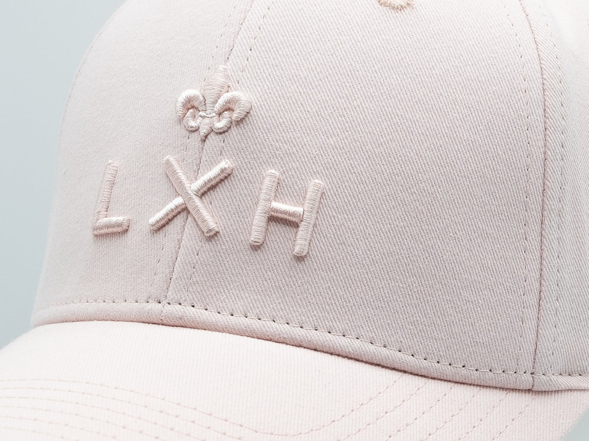 “Heritage” Cap, Tone-on-Tone Cotton, Pink