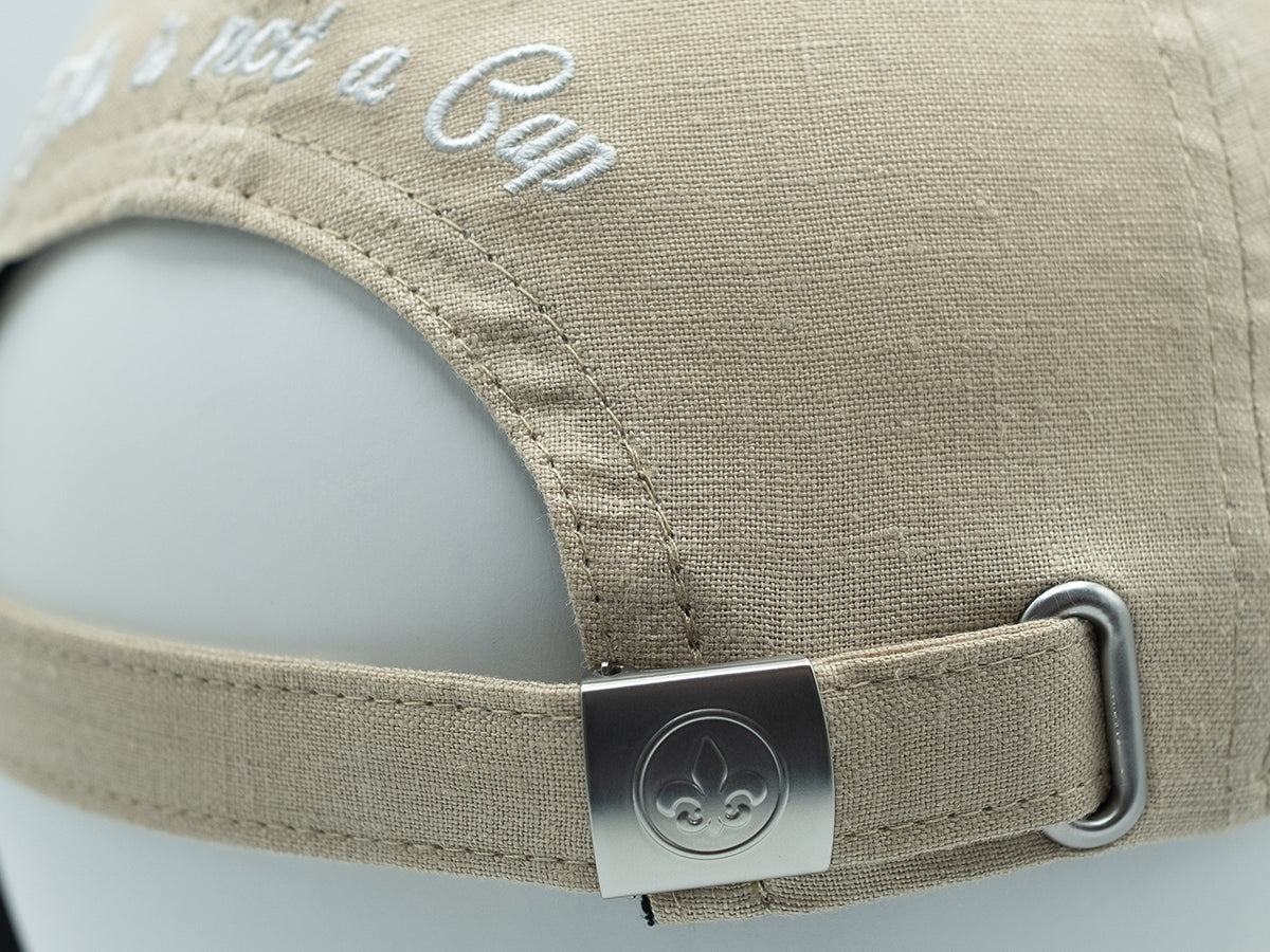 Beige Linen “Heritage” Cap