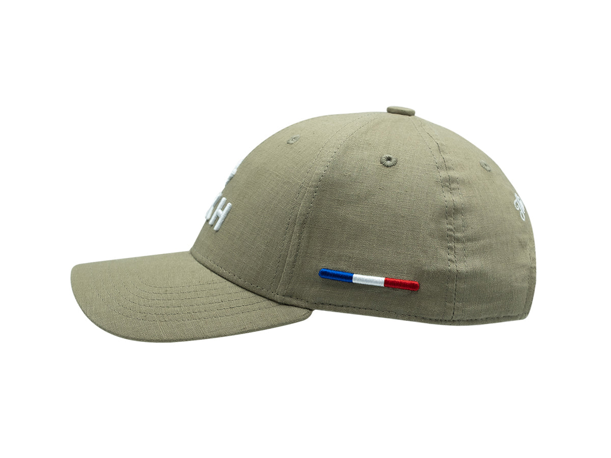 Olive Green Linen “Heritage” Cap
