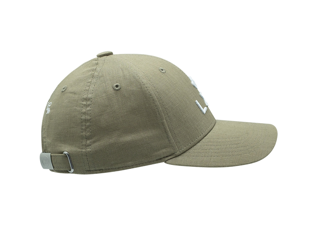Olive Green Linen “Heritage” Cap
