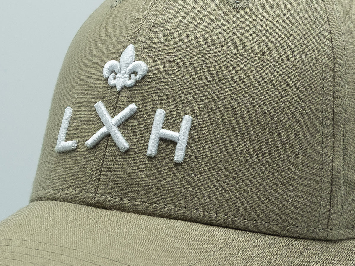 Olive Green Linen “Heritage” Cap