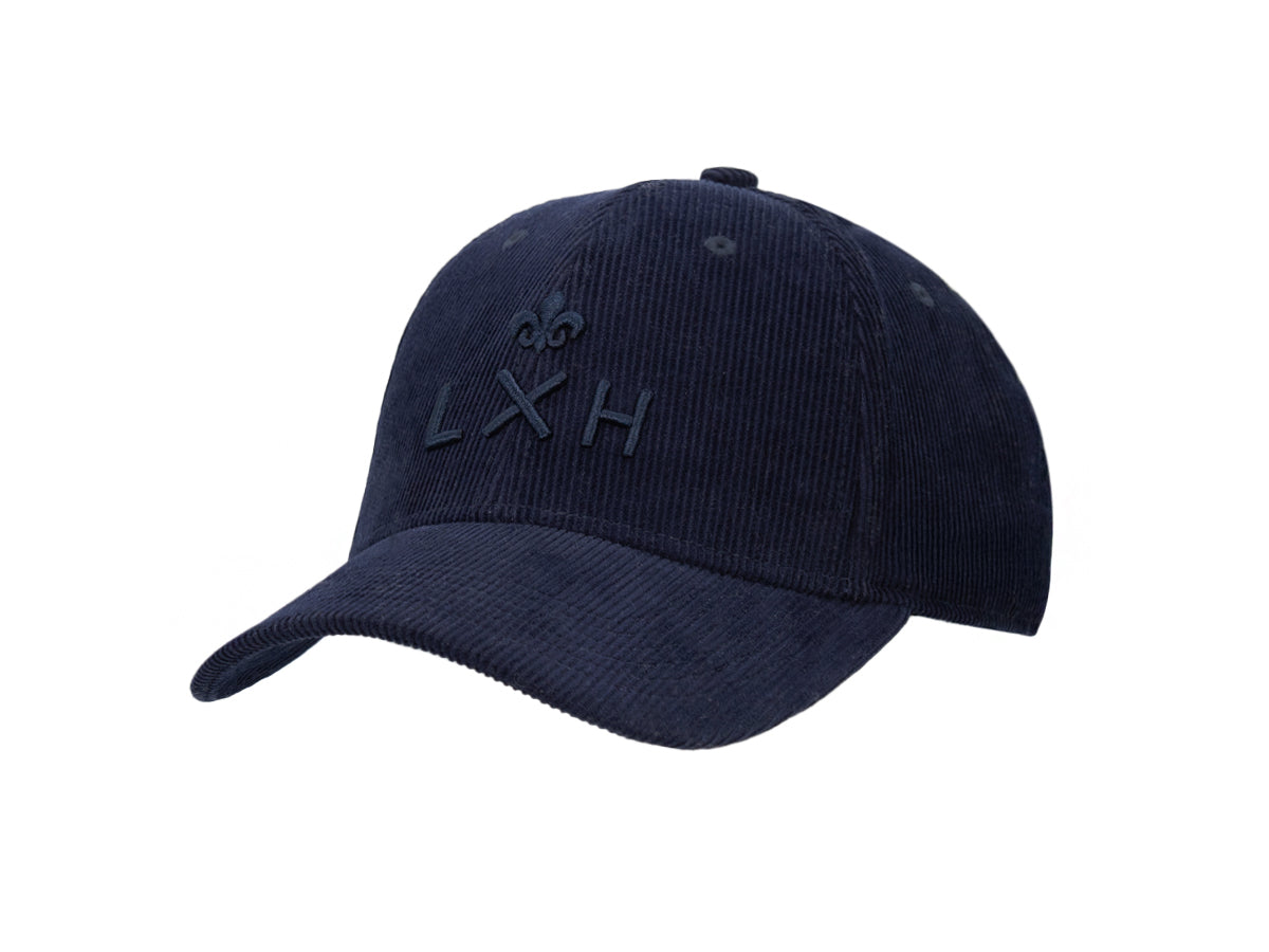 Navy Blue Tone-on-Tone Corduroy “Heritage” Cap