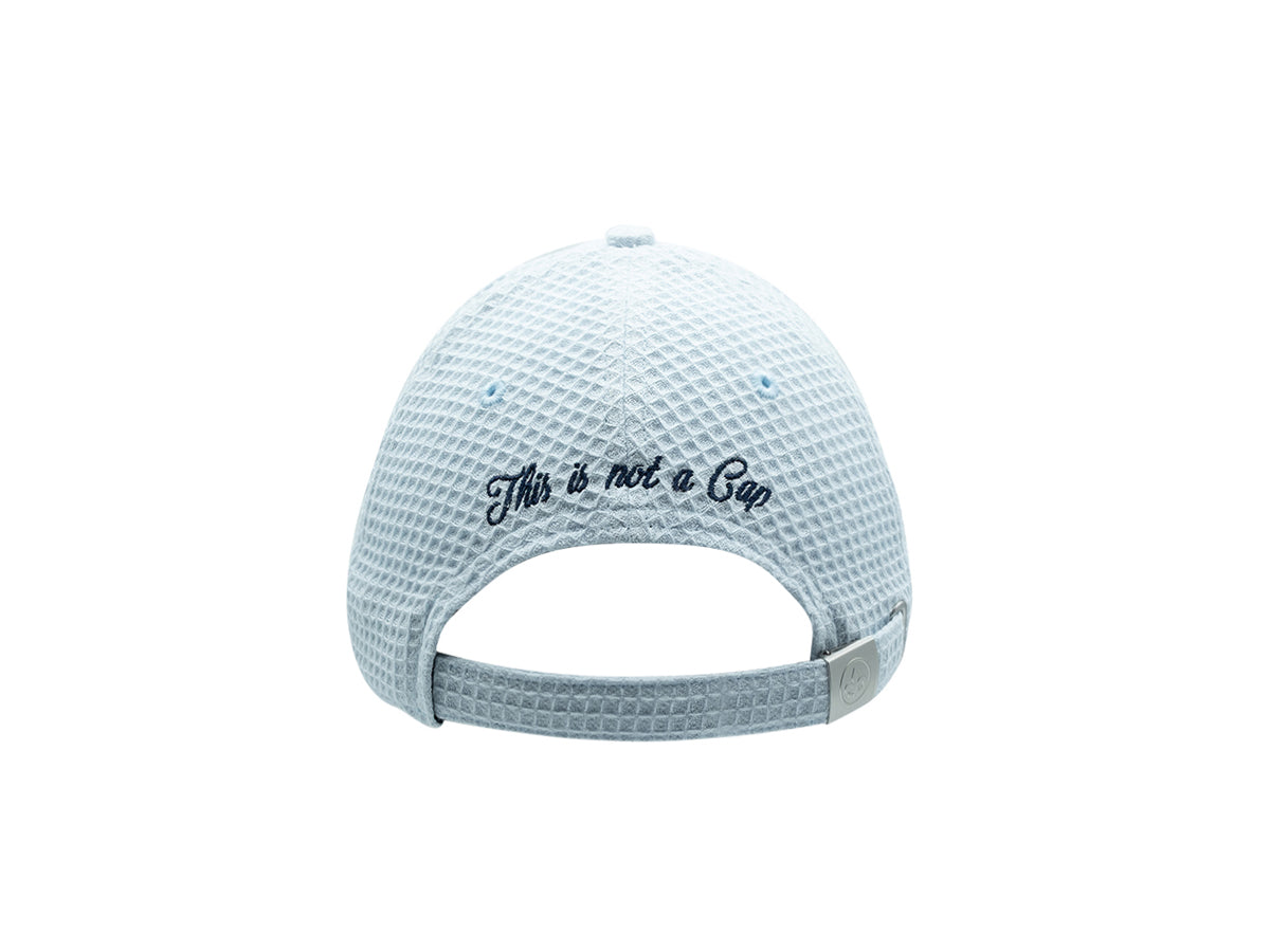 “Heritage” Pop Waffle Cotton Cap Sky Blue
