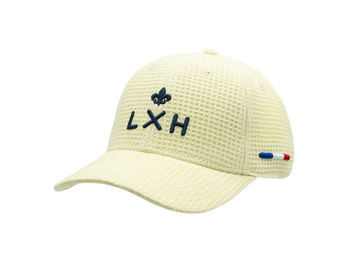 "Heritage" Cap Waffle Cotton Pop Lemon Yellow