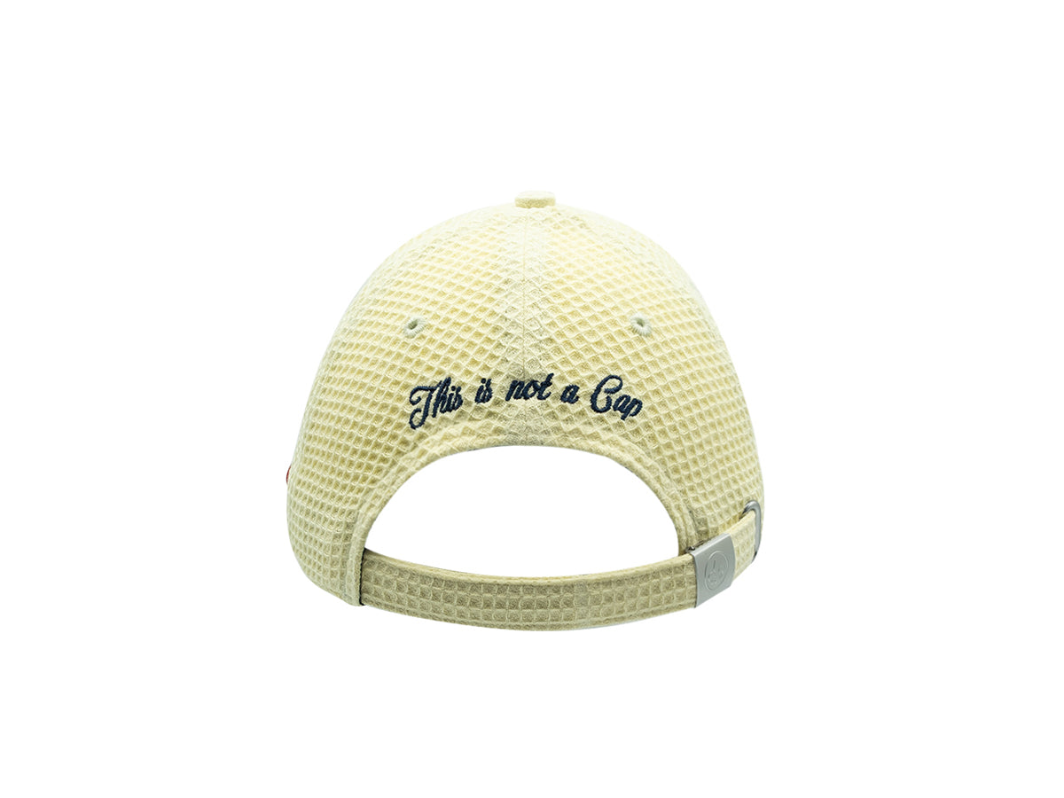 "Heritage" Cap Waffle Cotton Pop Lemon Yellow