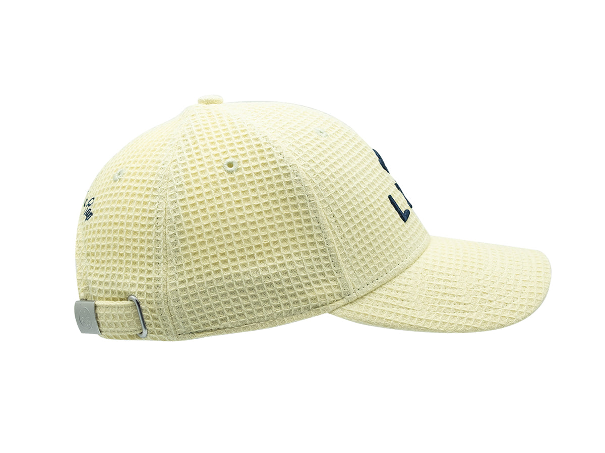"Heritage" Cap Waffle Cotton Pop Lemon Yellow