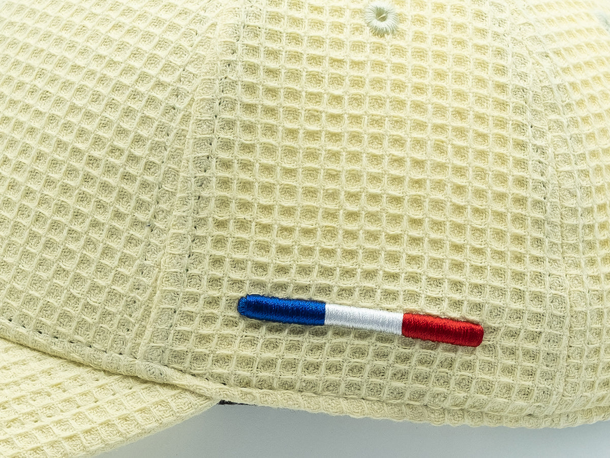 "Heritage" Cap Waffle Cotton Pop Lemon Yellow