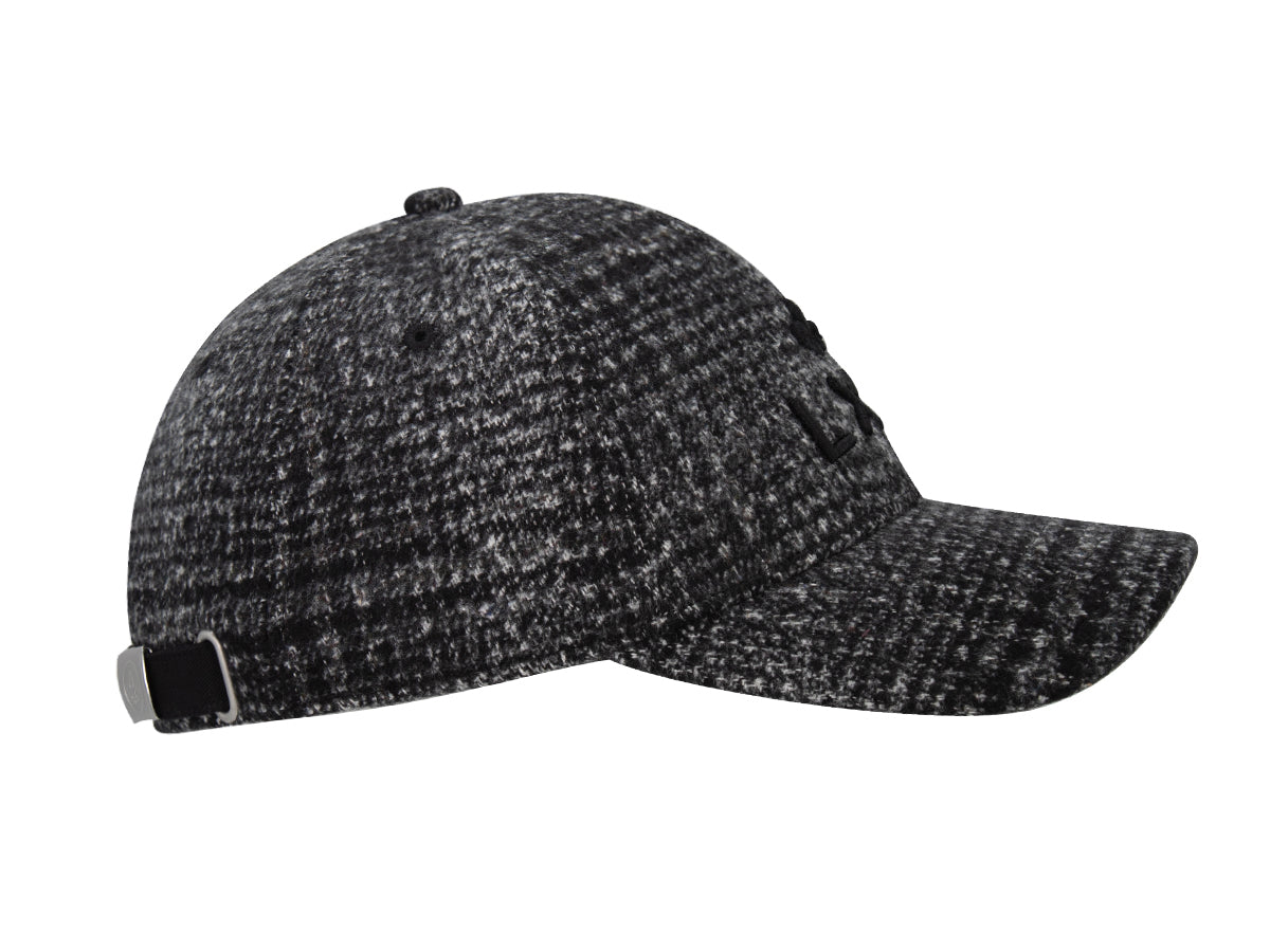 Casquette « Héritage » Ton sur Ton Pied-de-Poule Abstrait Noir avec design moderne et ajustement confortable