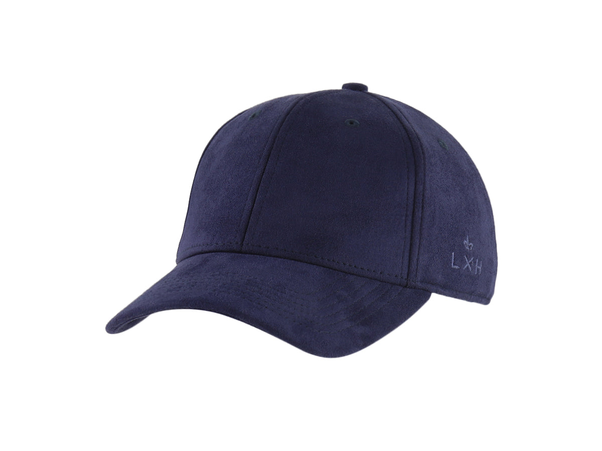 Navy Blue Suede "DNA" Cap