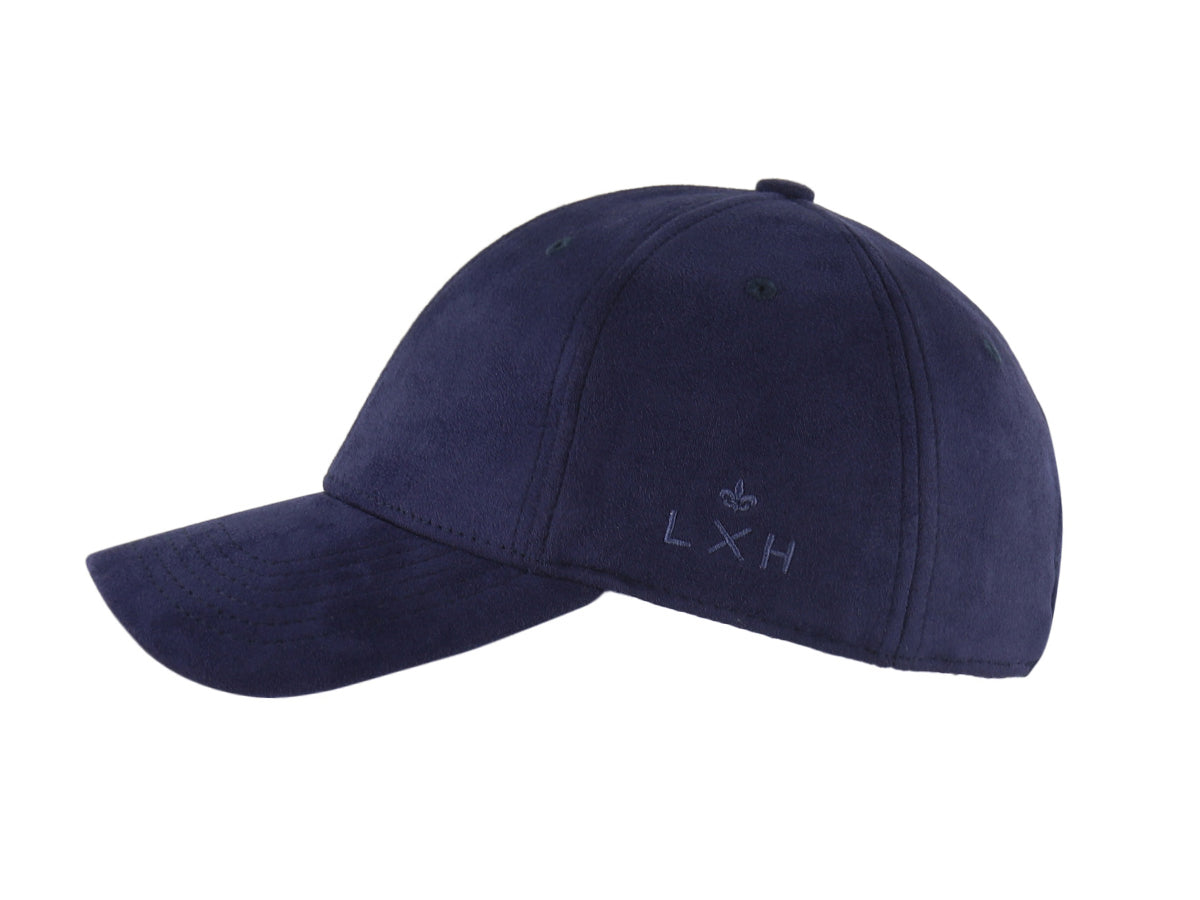 Navy Blue Suede "DNA" Cap