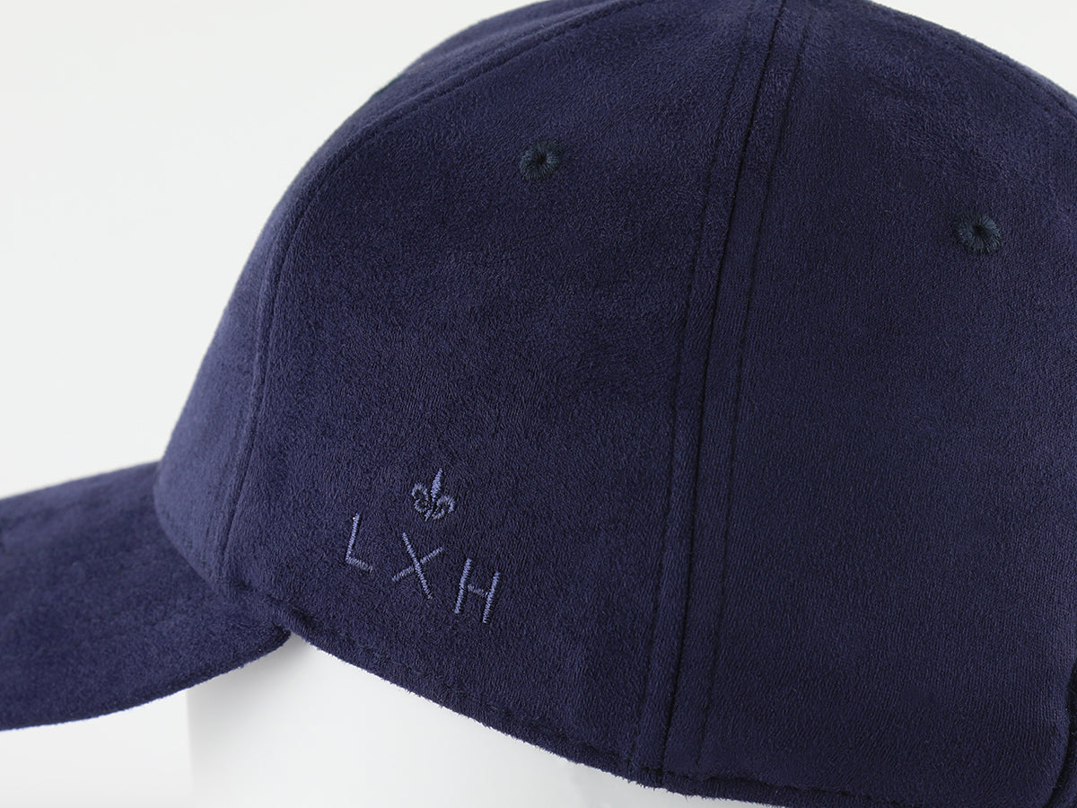 Navy Blue Suede "DNA" Cap