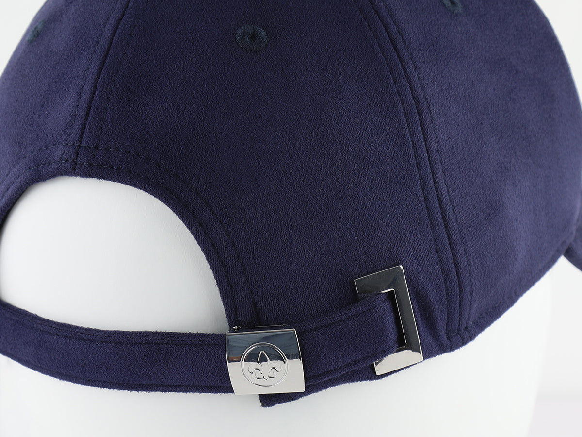 Navy Blue Suede "DNA" Cap