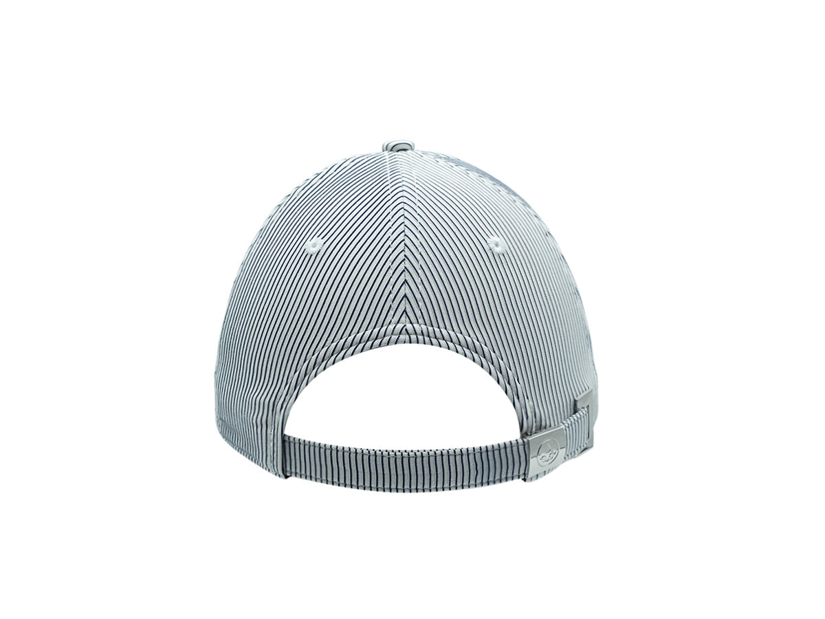 Navy Blue Striped “DNA” Cap