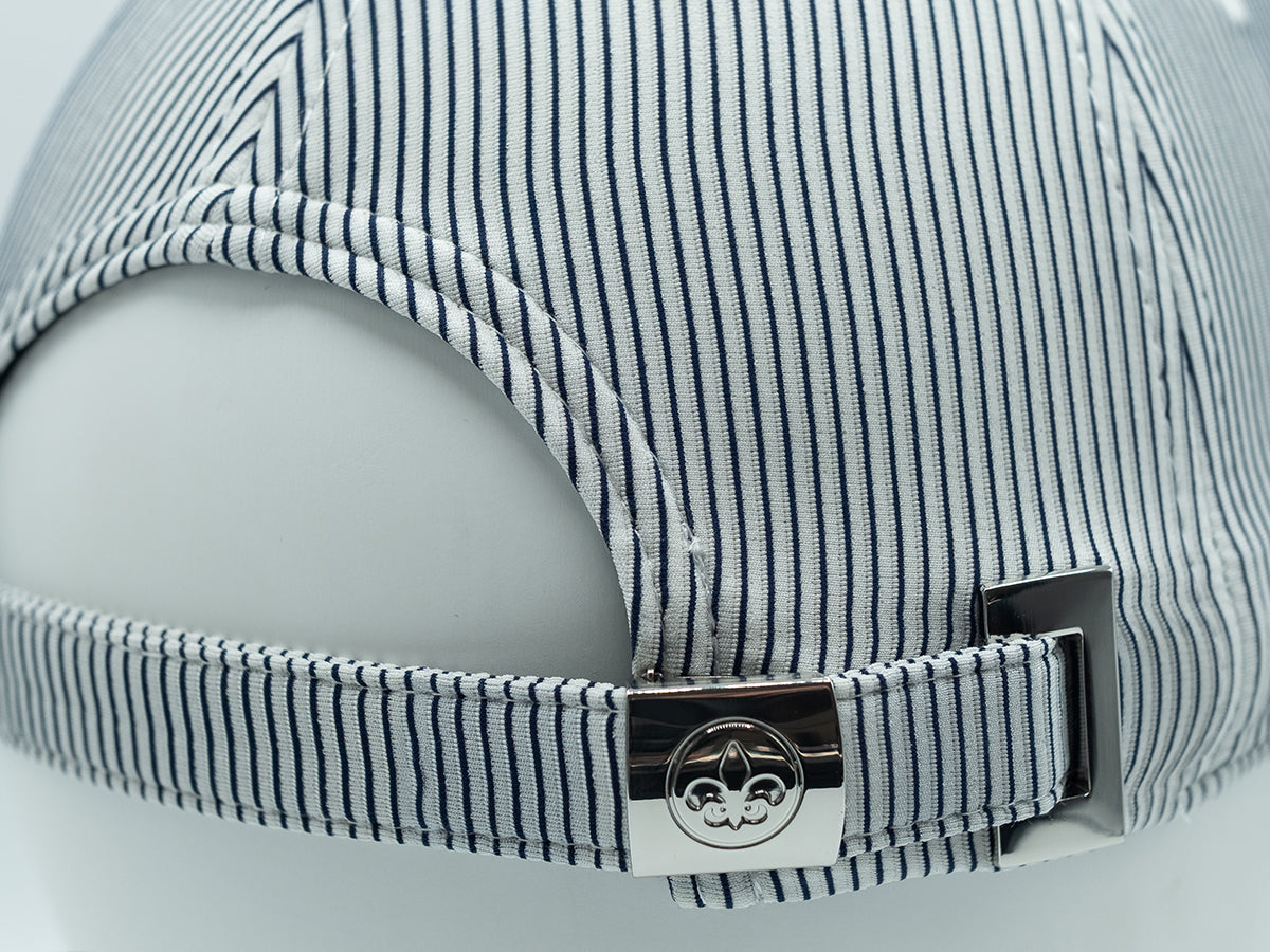 Navy Blue Striped “DNA” Cap