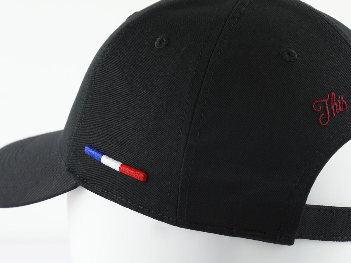 Black Pop Cotton "Heritage" Cap