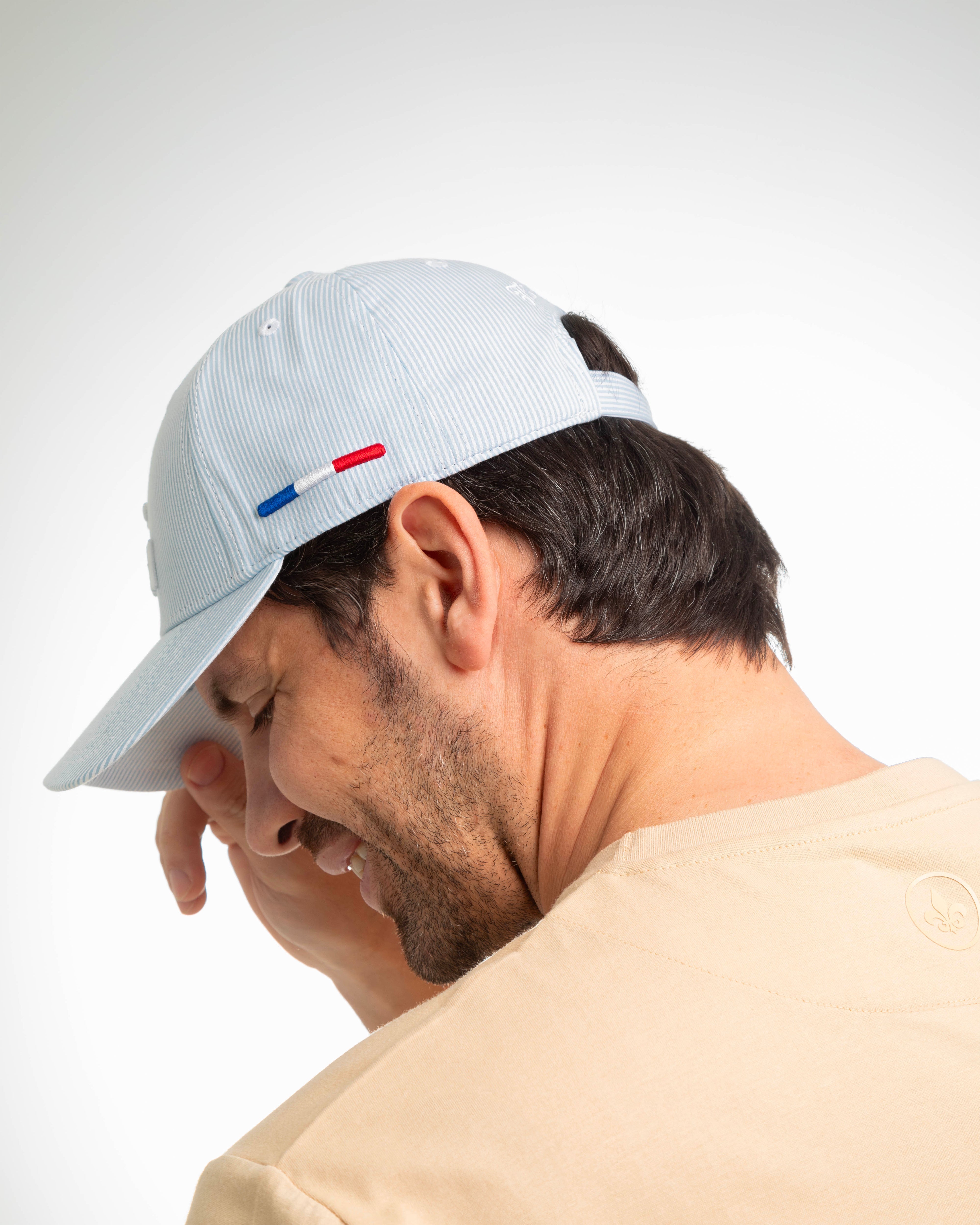 "Heritage" Cap Blue / Light Blue Stripes