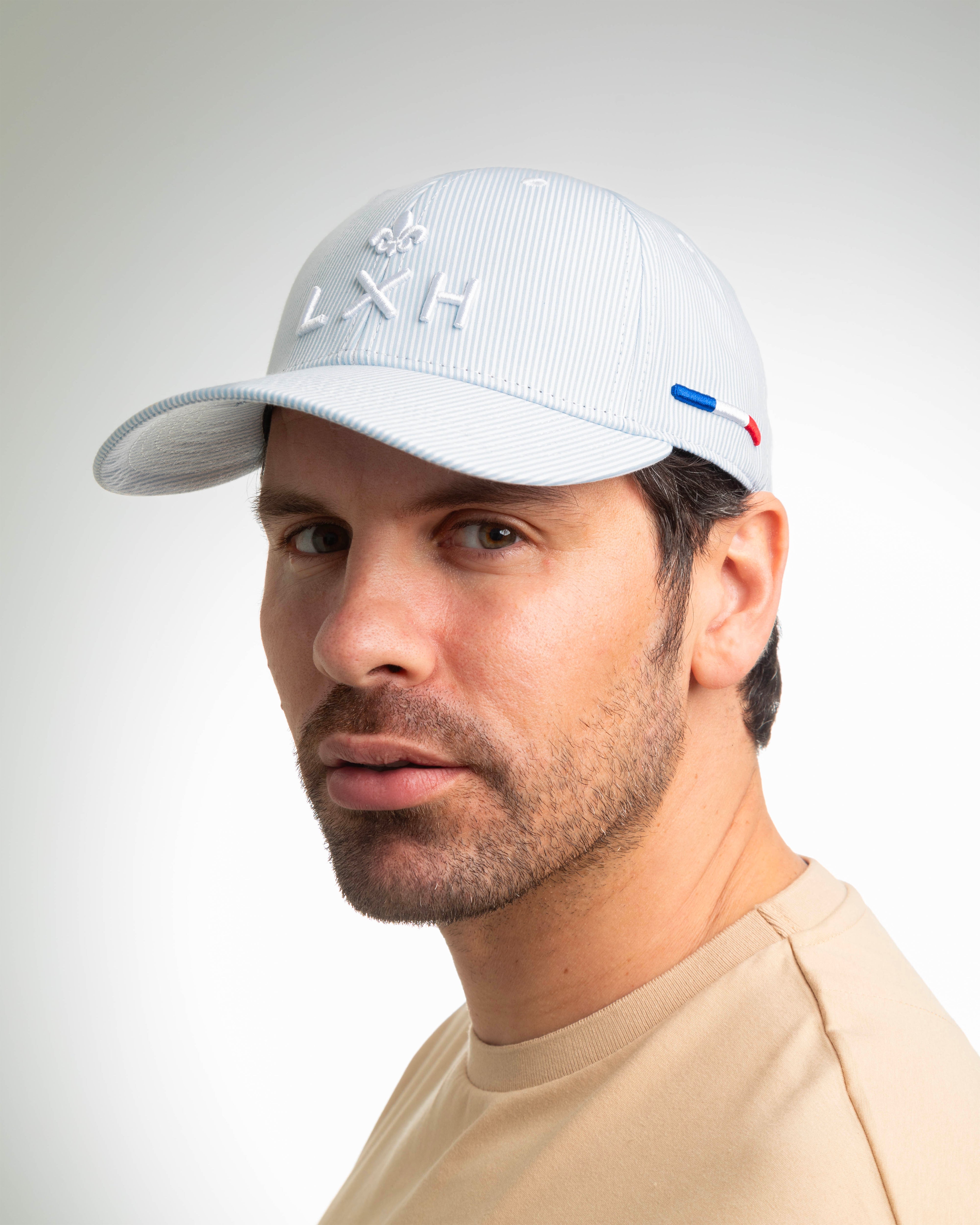 "Heritage" Cap Blue / Light Blue Stripes
