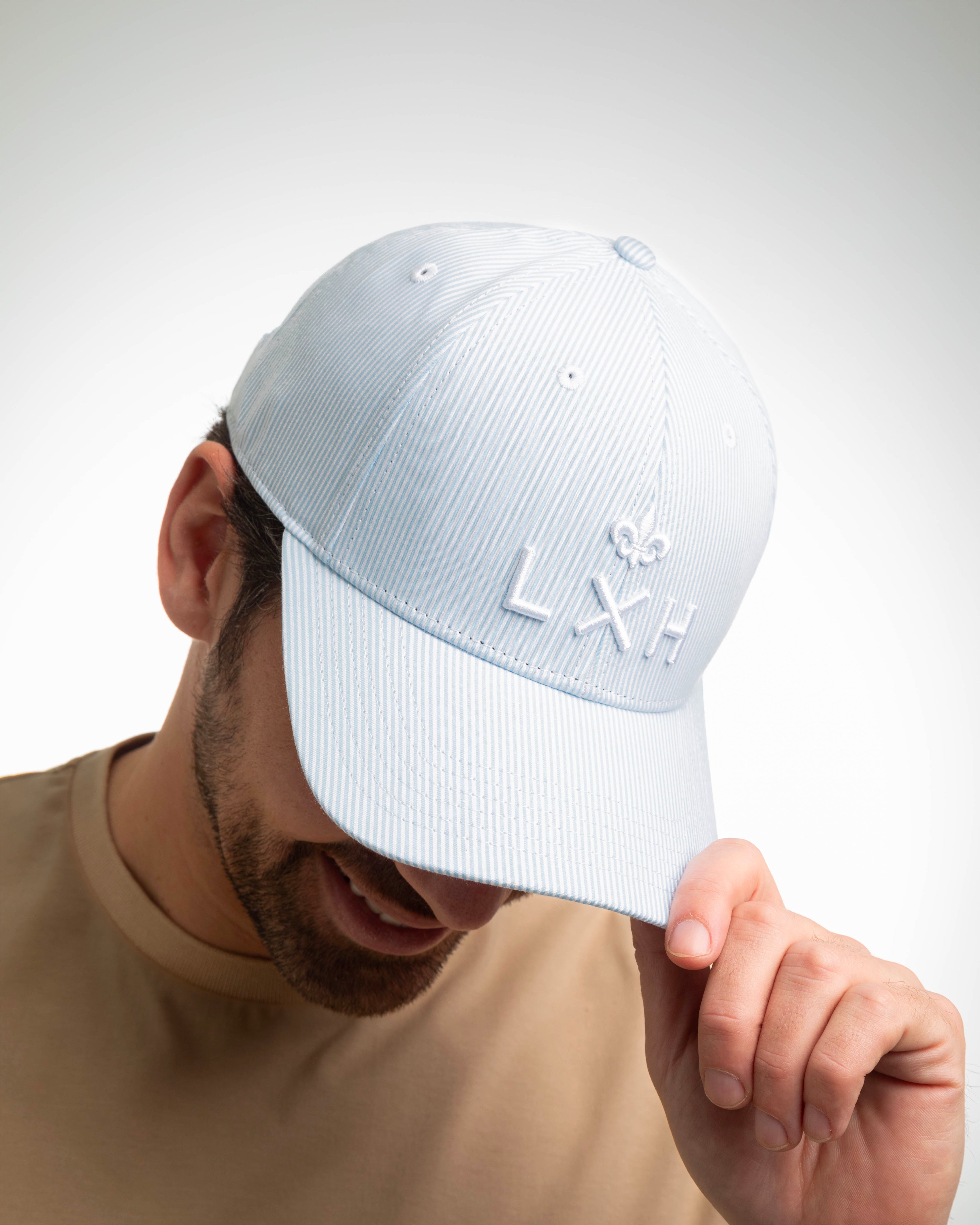 "Heritage" Cap Blue / Light Blue Stripes