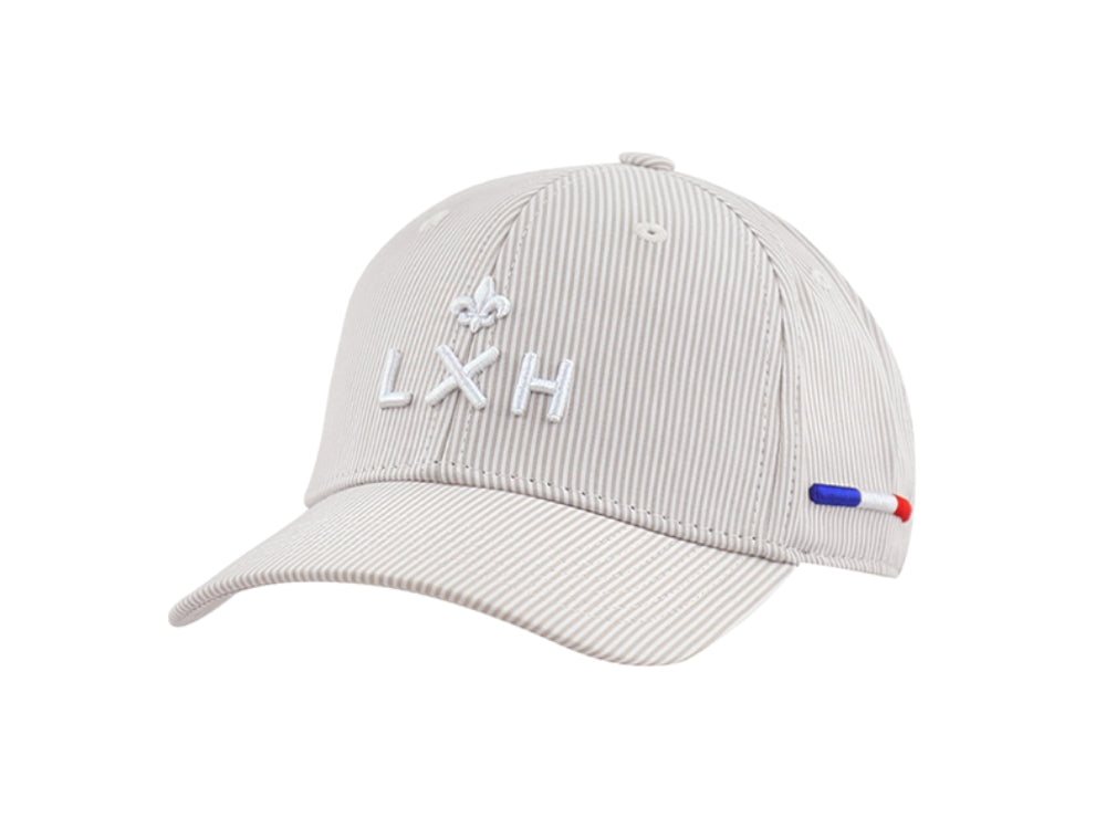 "Heritage" Cap Beige / White Stripes