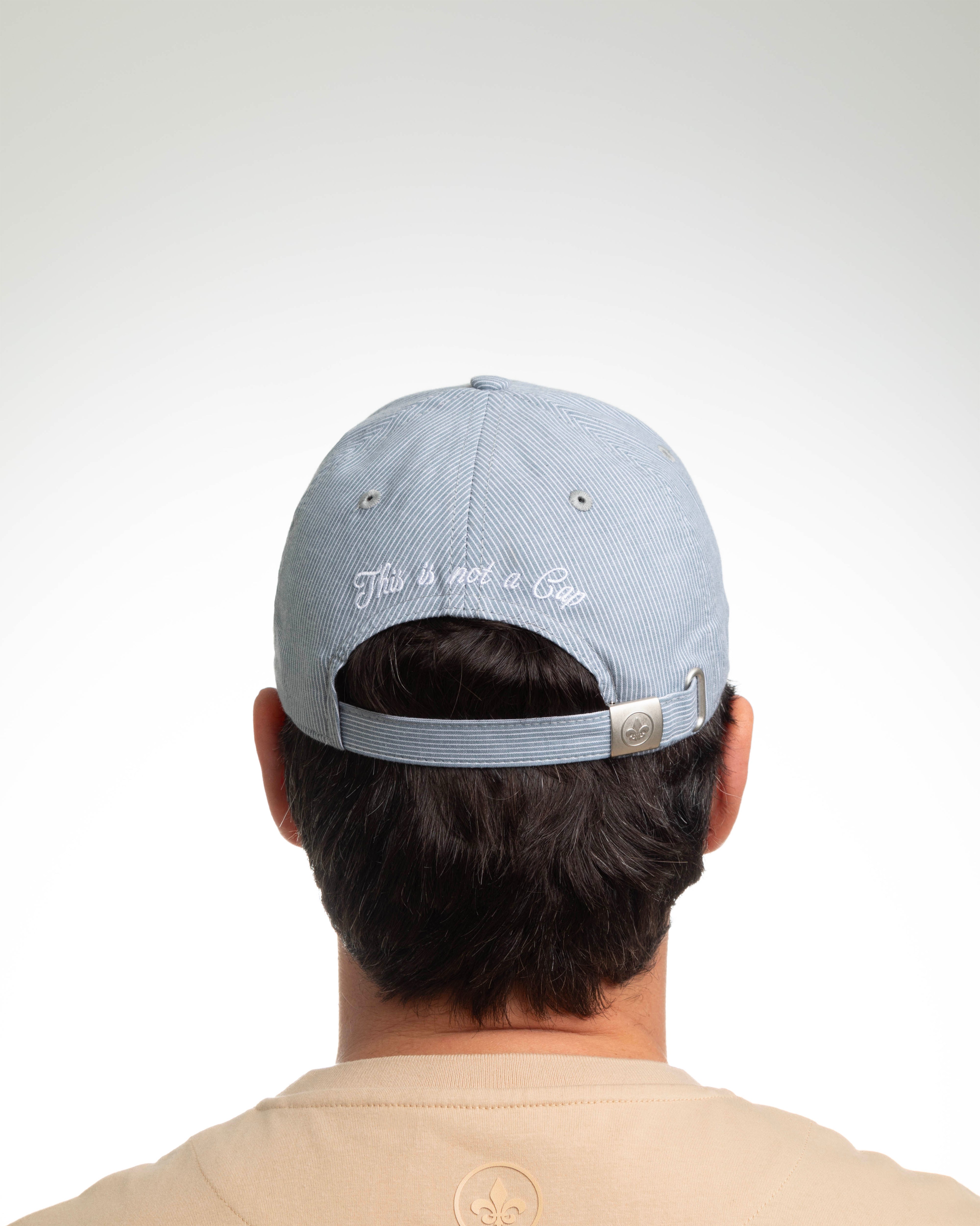 Casquette « Héritage » Rayures Bleu Gris / Blanc
