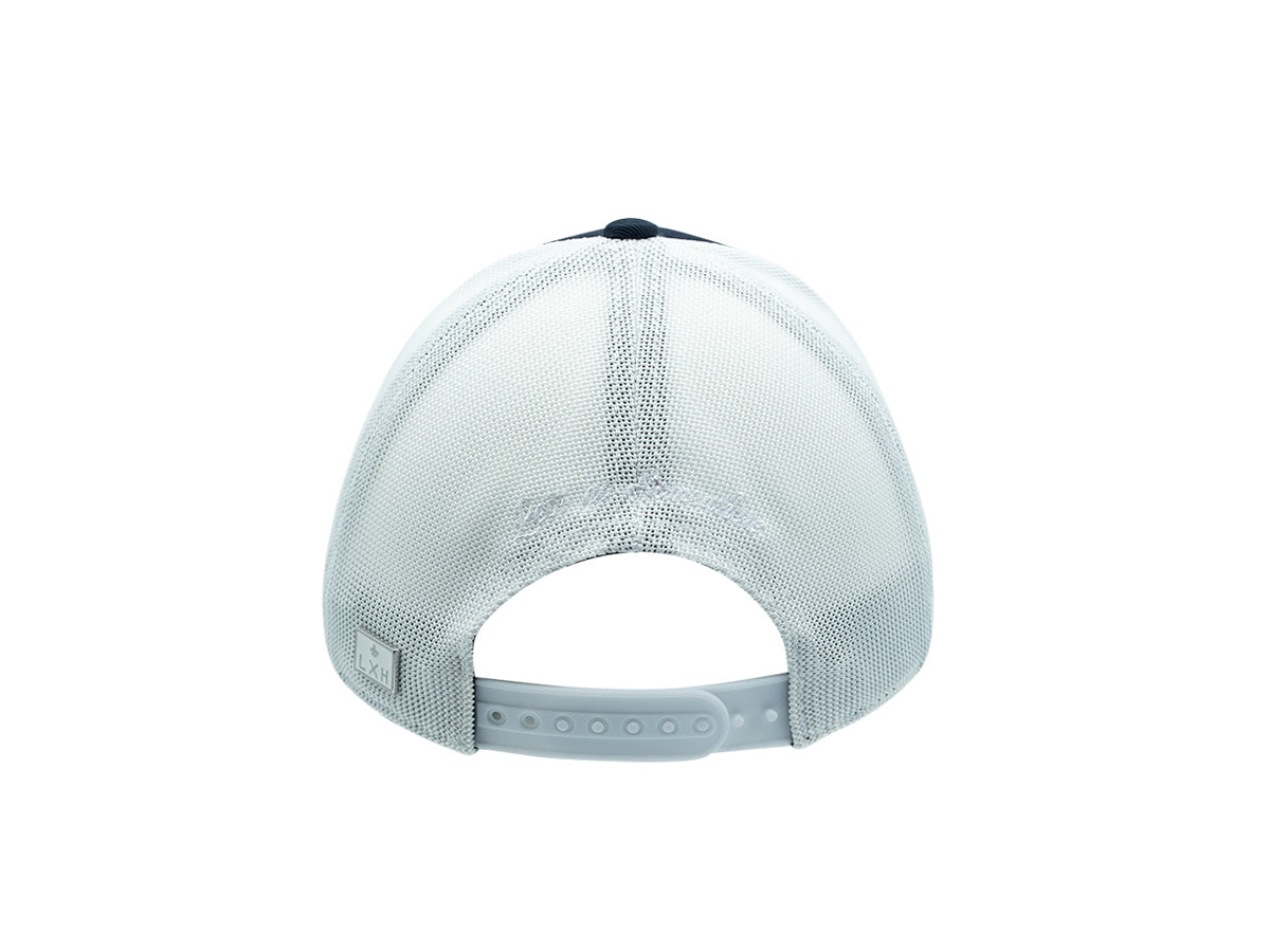 “Escape” Cap, Tone-on-Tone Cotton, Two-Tone, Navy Blue