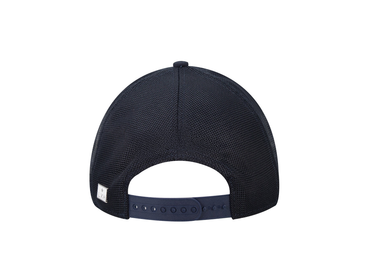 "Evasion" Bi-Color Cotton Cap Navy Blue / Khaki