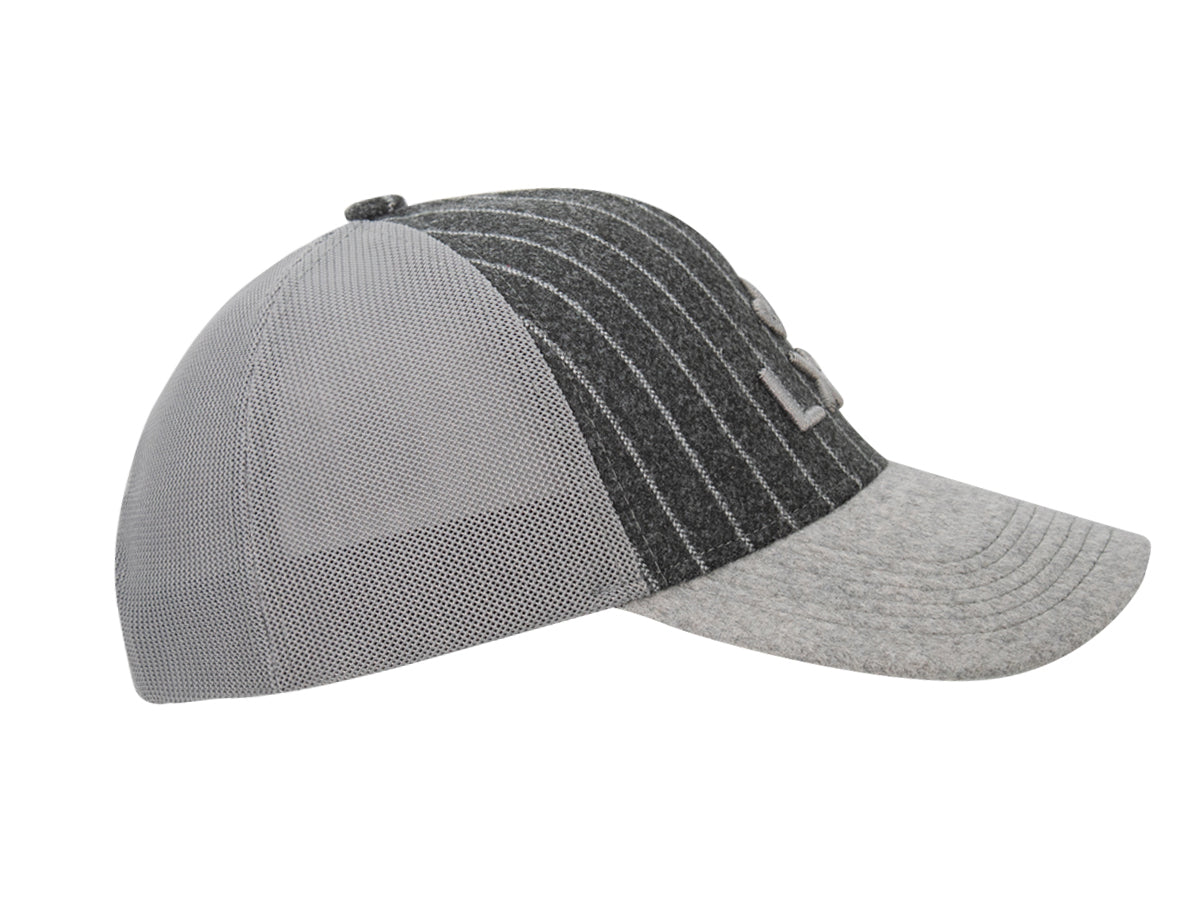“Escape” Cap Bi-Material Flannel / Grey Felt