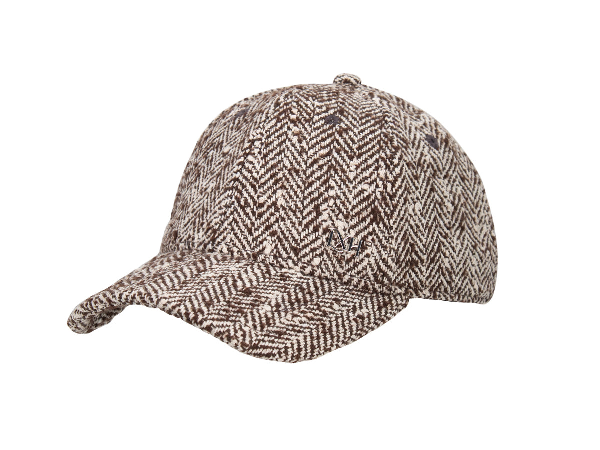 Brown Speckled Chevron "Prestige" Cap
